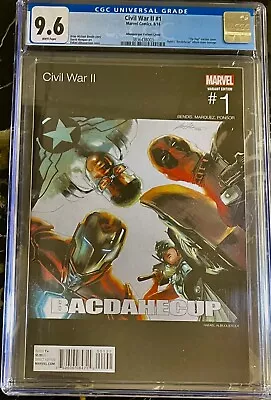 Buy Civil War 2 #1 Hip Hop Variant Marvel 2016  Albuquerque Cover Cgc 9.6 • 42.71£