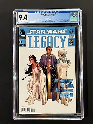 Buy Star Wars: Legacy #3 CGC 9.4 (2006) - 2nd Printing - 1st Full App Of Roan Fel  • 69.89£