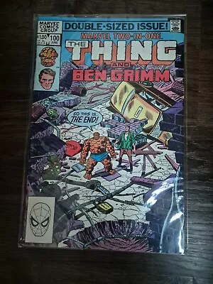 Buy Marvel 2 In 1 The Thing And Ben Grimm #100 1983 Double Sized Issue VINTAGE • 5.12£