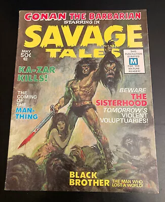 Buy Wow! SAVAGE TALES #1 (1971) **Conan Key!** VF+ Beauty! *Tight, Bright & Glossy!* • 496.99£