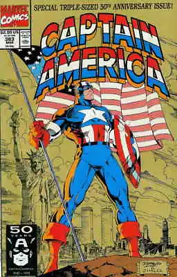 Buy Captain America (1st Series) #383 VF; Marvel | Jim Lee Ron Lim Cover - We Combin • 7.76£