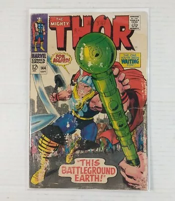 Buy The Mighty THOR 144 MARVEL Comics Jack Kirby Stan Lee Silver Age 1967 • 13.98£