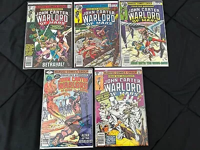 Buy John Carter Warlord Of Mars Lot *5* (1977 Marvel Comics) 2 19 23 24 Annual #3 • 10.09£