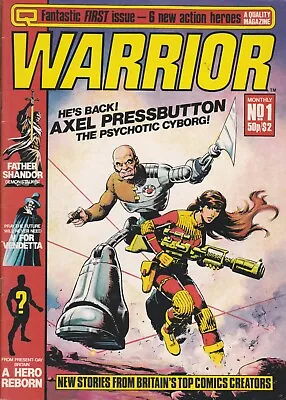 Buy Warrior #1 (1982 Quality) 1st V FOR VENDETTA, Marvelman, Alan Moore, John Bolton • 232.94£