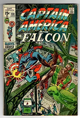 Buy Captain America And The Falcon # 138 (4.5) 6/1971 Bronze-Ape Spider-Man App. 🚚 • 7.73£