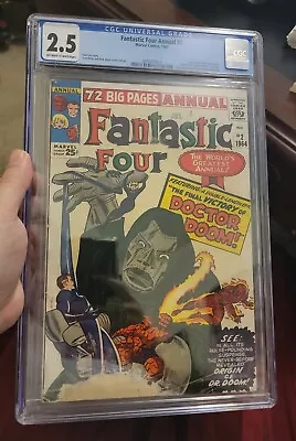 Buy Fantastic Four Annual #2 CGC 2.5 Key Doom Origin Early Appearance 1st App Boris  • 171.16£
