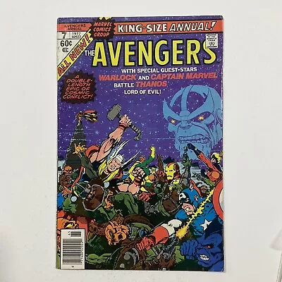 Buy Avengers Annual 7 Fine/ Very Fine Fn/Vf 7.0 First Infinity Stones Marvel 1977 • 19.41£