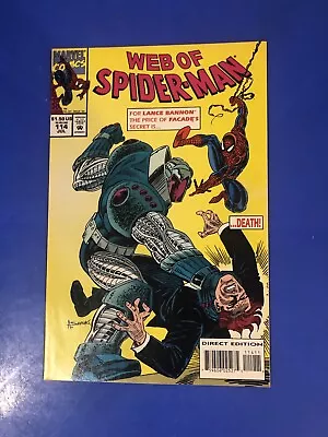 Buy Web Of Spider-man #114 1ST CAMEO APPEARANCE BEN REILLY SCARLET SPIDER COMIC 1994 • 7.46£