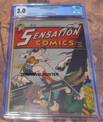 Buy Sensation Comics #49 Cgc 3.0 Wonder Woman Golden Age Comic • 462.08£