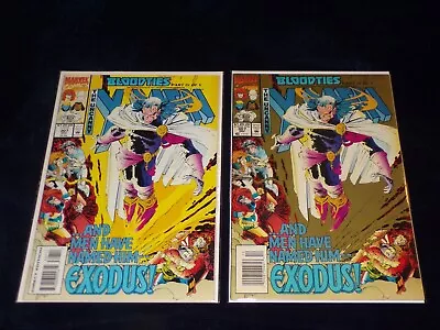 Buy Uncanny X-men 307 Pressman Gold Variant 1993 Newsstand Nm/vf Lot Both Covers • 62.12£