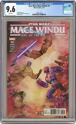 Buy Star Wars Mace Windu Jedi Of The Republic #5A Reis CGC 9.6 2018 3848199018 • 66.01£