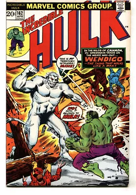 Buy Incredible Hulk #162 1st Appearance Wendigo Comic Book-marvel • 50.83£