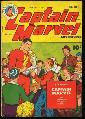 Buy Captain Marvel Adventures--#48----COMIC BOOK--Fawcett--VG • 68.46£