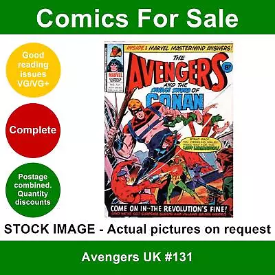 Buy Avengers UK #131 Comic - VG/VG+ 20 March 1976 - Marvel UK • 3.99£