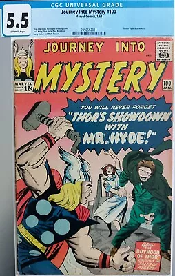 Buy Journey Into Mystery #100 (1964) Fn- 5.5  Thor And Mr Hyde! • 150£