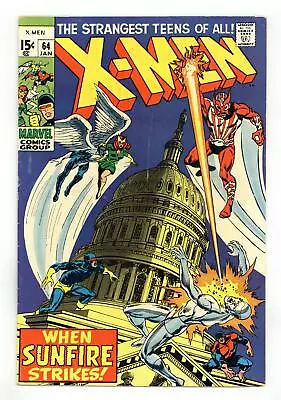 Buy Uncanny X-Men #64 VG 4.0 1970 1st App. Sunfire • 190.27£