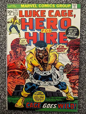 Buy Luke Cage Hero For Hire 15. Marvel 1973. Comanche, Rackham. Combined Postage • 7.97£