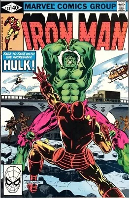 Buy IRON MAN #131 F/VF, Hulk! Bob Layton C, Direct Marvel Comics 1980 Stock Image • 7.77£