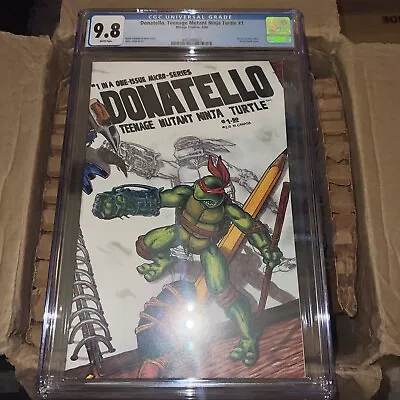 Buy DONATELLO #1 CGC 9.8 WP TMNT TEENAGE MUTANT NINJA TURTLES Mirage Studios 1986 • 170.84£