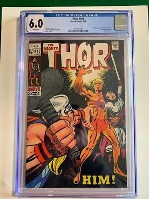 Buy Thor #165 CGC 6.0 1st App HIM Warlock 1969 Sharp Black Color  Beautiful  Hot! • 146.78£