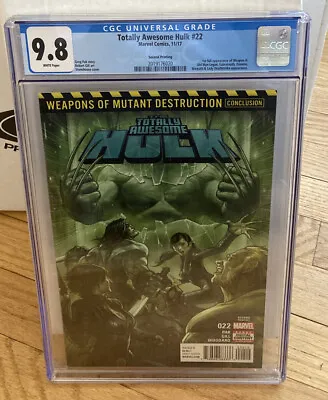 Buy Totally Awesome Hulk #22 Second Print CGC 9.8 Marvel 1st App Weapon H 2017  • 69.89£