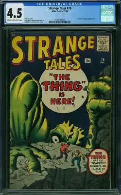 Buy Strange Tales #79 CGC 4.5 Atlas 1960 Dr. Strange Prototype! Doctor! K4 322 Cm • 252.40£
