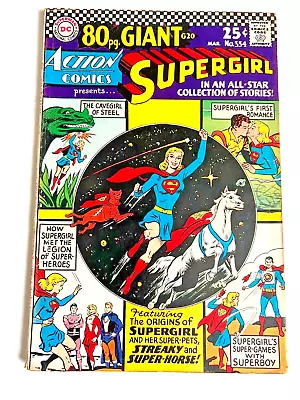 Buy ACTION COMICS No 334 March 1966 80 Page Giant VG 4.0 Collection Of SUPERGIRL • 15£