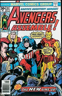 Buy Avengers #151 (1976) KEY-1st Living App Simon Williams Since #9-Very Fine Range • 16.31£