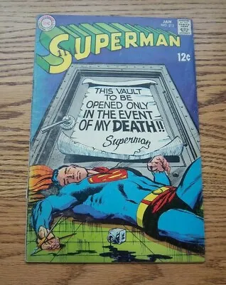 Buy Superman #213 The Most Dangerous Door In The World!  Dc Silver Age 1969 Gd?? • 6.95£