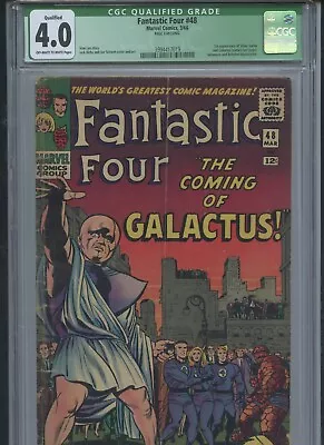 Buy Fantastic Four #48 1966 CGC Qualified Grade 4.0 (1st App Of Silver Surfer) • 621.29£