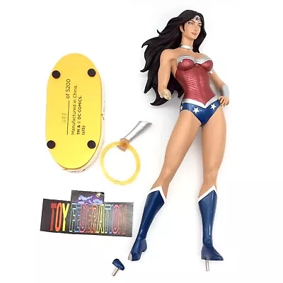 Buy Broken DC Comics Cover Girls WONDER WOMAN Artgerm Lau Statue - DAMAGED  AS-IS • 70.01£
