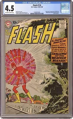 Buy Flash #110 CGC 4.5 1959 1569501003 1st App. Kid Flash, Wizard • 718.36£