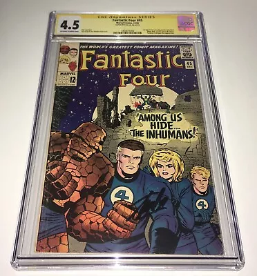 Buy Fantastic Four #45 CGC 4.5 SS Signature Series Signed Stan Lee KEY 1st Inhumans • 601.87£