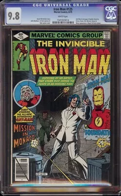 Buy Iron Man # 125 CGC 9.8 White (Marvel, 1979) Bob Layton Cover • 135.91£