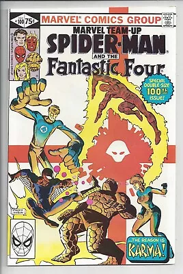Buy Marvel Team-Up #100 NM (9.2) 1980-Miller Spider-Man & FF Cover & Art - 1st Karma • 19.45£