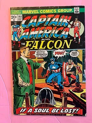 Buy Captain America #161 - May 1973 - Vol.1 - Marvel - Minor Key - 6.0 FN • 9.32£