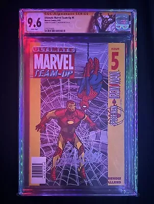 Buy 🚨Ultimate Marvel Team-Up #5  Newsstand!! CGC 9.6 Signed By Samuel L Jackson 🚨 • 427.13£
