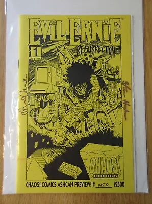 Buy EVIL ERNIE RETURNS #1 Ashcan **2X SIGNED—BRIAN PULIDO & STEPHEN HUGHES!** • 19.38£