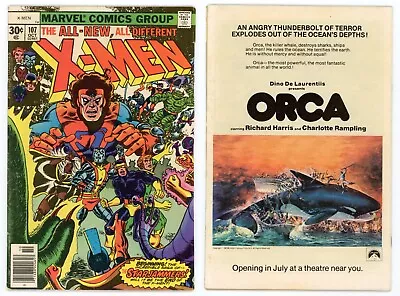 Buy Uncanny X-Men #107 (VG/FN 5.0) 1st App Starjammers Corsair Ch'od Etc 1977 Marvel • 62.12£