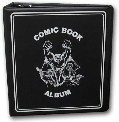 Buy 3 Inch D Ring Comic Book Collecting Album (Single) Binder - Black • 46.59£