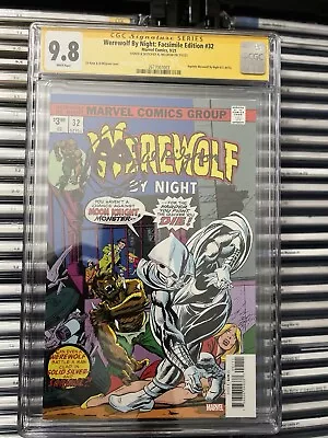 Buy Werewolf By Night 32 Facsimile CGC 9.8 SS Al Milgrom • 232.98£