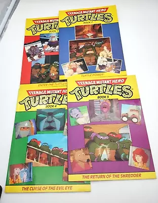 Buy Teenage Mutant Ninja Turtles 1990 Vtg Book 1-4 Comic 90s Power Shredder Evil Eye • 14.99£