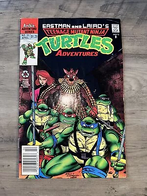 Buy Eastman & Laird's Teenage Mutant Ninja Turtles Adventures #31 Archie 1992 • 8.41£