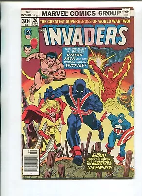 Buy Invaders 20 Vg+ Wpgs V1 Marvel Comics 1977! 1st Full Union Jack! World War Ii!!! • 7.76£