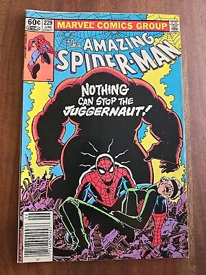 Buy Amazing Spider-Man #229 Nothing Can Stop The Juggernaut 1982 • 27.18£