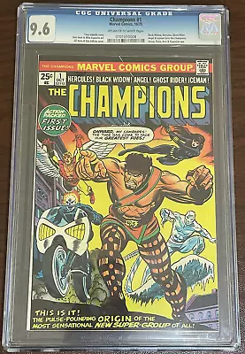 Buy Champions #1 Marvel Comics, 10/75 Ow/W Pages Cgc 9.6 • 157.26£