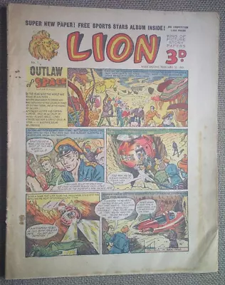 Buy Lion No.1 From 1952 . Very Rare. 1st. Appearances Of Robot Archie & Capt. Condor • 7.50£