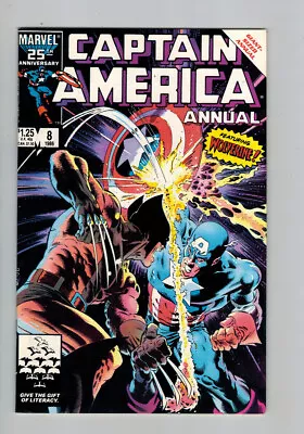 Buy Captain America (1968) ANNUAL #   8 (8.0-VF) (415976) Wolverine 1986 • 28.80£