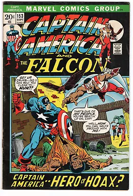 Buy Captain America And Falcon #153 September 1972 Marvel Comics VERYFINE • 27.92£