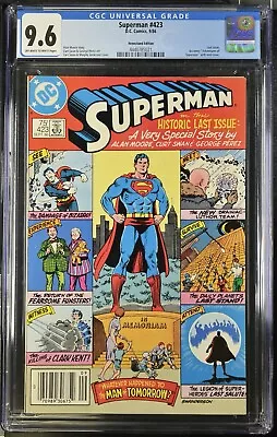 Buy Superman #423 Cgc 9.6, 1986, Newsstand Edition, Last Issue • 97.08£